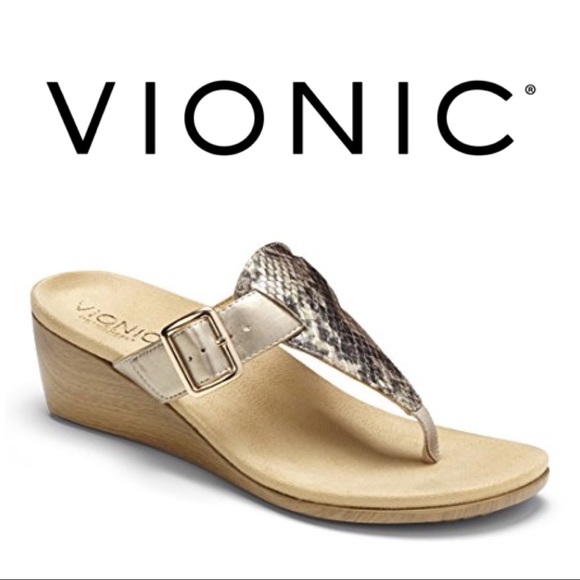Vionic Shoes - Vionic | “Alanis” Toe-post Wedge Sandal